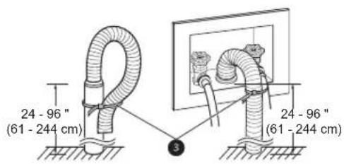 LG WM3555HWH - Using a Standpipe to Drain - 4