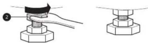 LG WM3555HWH - How to Level the Washer - 3