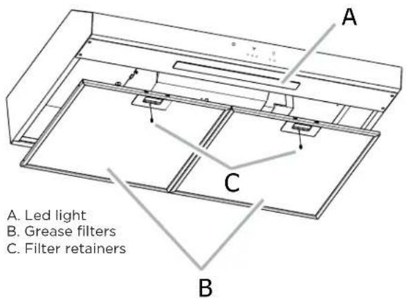 FRIGIDAIRE FCVW3662SS - Recirculation Vent Cover - 3