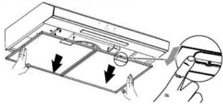 FRIGIDAIRE FCVW3662SS - Pour nettoyer ou remplacer le filtre à graisse: - 2