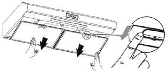 FRIGIDAIRE FCVW3052WH - Pour nettoyer ou remplacer le filtre à graisse: - 2