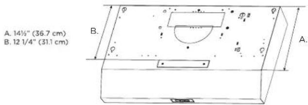 FRIGIDAIRE FCVW3052WH - Style 1 - Recirculating Hood version - 1