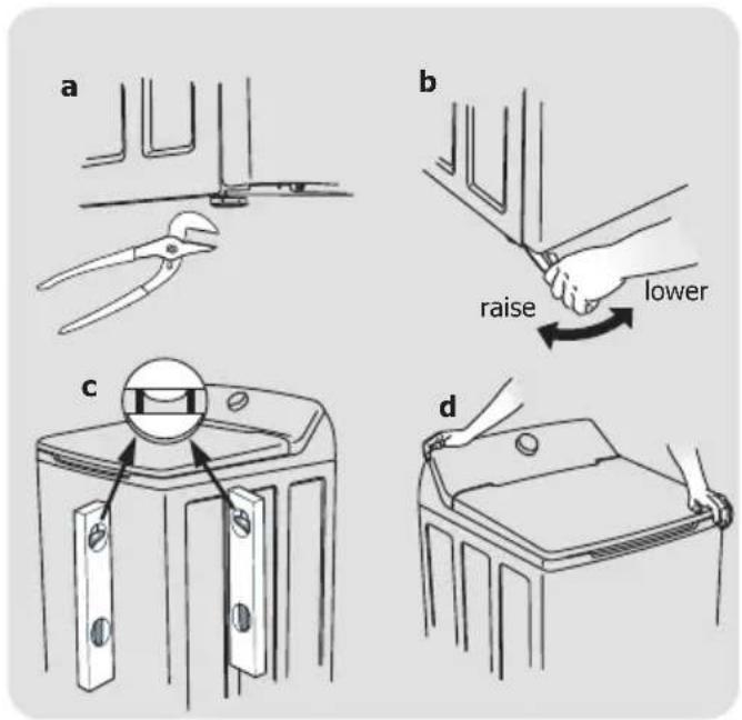 FRIGIDAIRE FLVW7523WH - Leveling your washer - 1