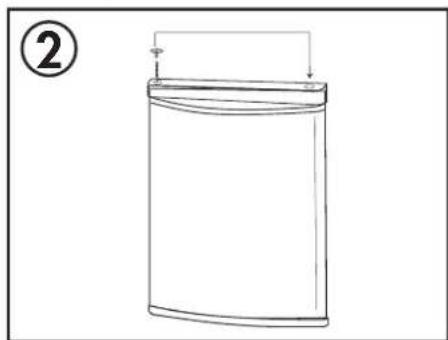 DANBY DAR044A4WH - INSTRUCCIONES DE REVERSION DE PUERTA - 2