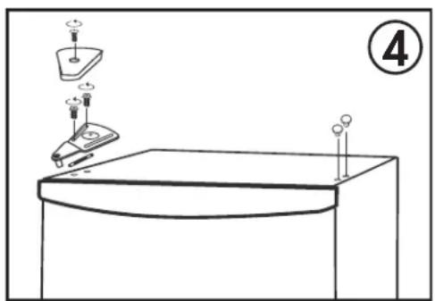 DANBY DAR044A4WH - DOOR REVERSAL INSTRUCTIONS - 4