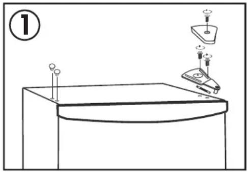 DANBY DAR044A4WH - DOOR REVERSAL INSTRUCTIONS - 1