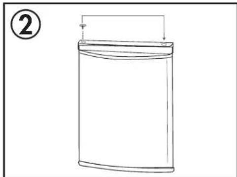 DANBY DAR044A4WH - INSTRUCTIONS D'INVERSION DE PORTE - 2