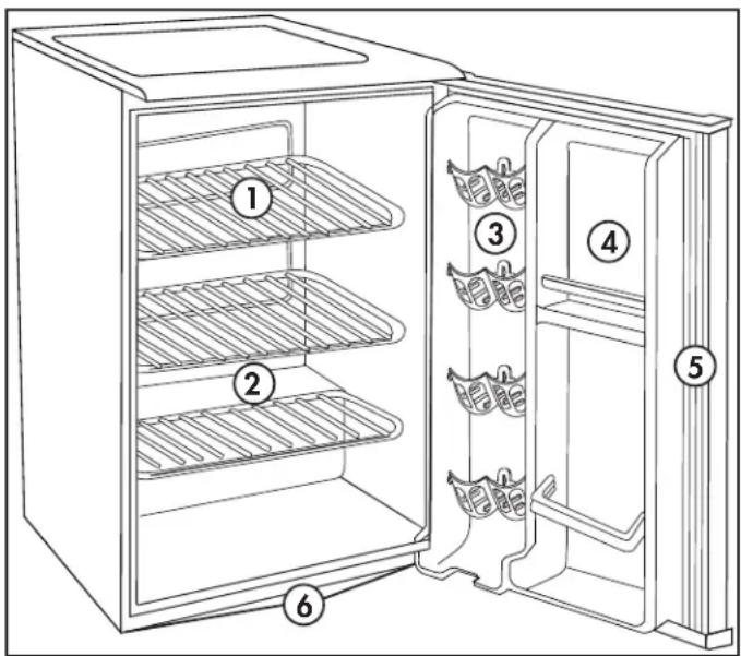DANBY DAR026A1WH - CARACTÉRISTIQUES - 1