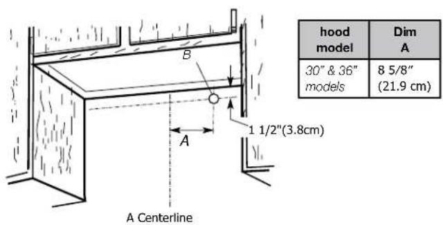 FRIGIDAIRE FHWC3050SS - To wire through wall: - 1