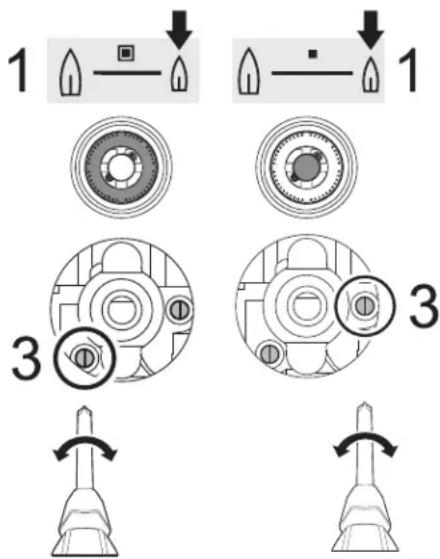 FRIGIDAIRE PCFG3670SS - Ajuste de la configuración mínima de gas - 2
