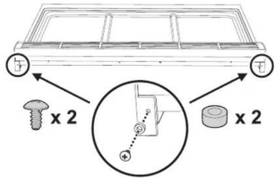 FRIGIDAIRE PCFD3670SS - Montaje del respaldo - 1