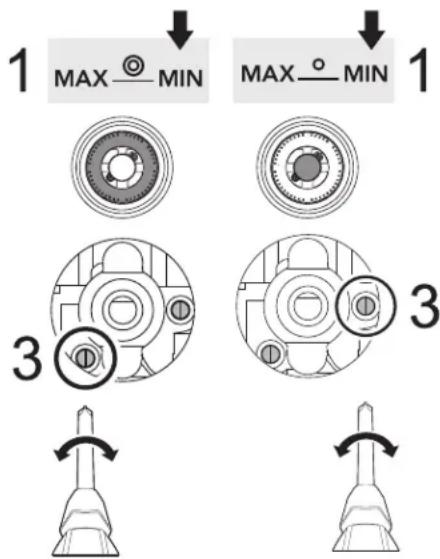 FRIGIDAIRE PCFD3670SS - Ajuste de la configuración minima de gas - 1
