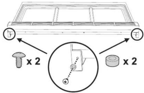 FRIGIDAIRE PCFD3670SS - Installation du dosseret - 1