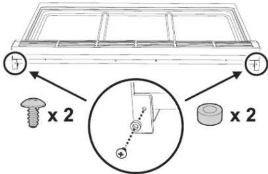 FRIGIDAIRE PCFD3670SS - Installing the backguard - 1