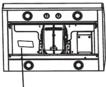 FRIGIDAIRE FHWC3650SS - Serial Plate Location - 1