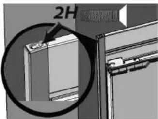 FRIGIDAIRE FPRU19F8WSS - Instalación de la moldura lateral para: - 1