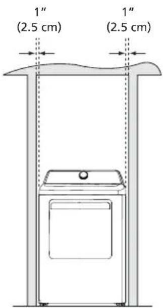 FRIGIDAIRE FLVG7523WH - Instalación en un Nicho o Armario - 1