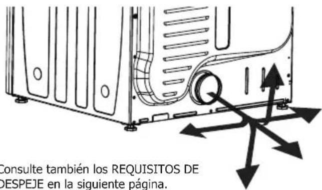 FRIGIDAIRE FLVG7523WH - Dirección del escape - 1