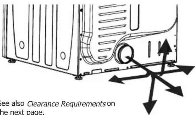 FRIGIDAIRE FLVG7523WH - Exhaust Direction - 1