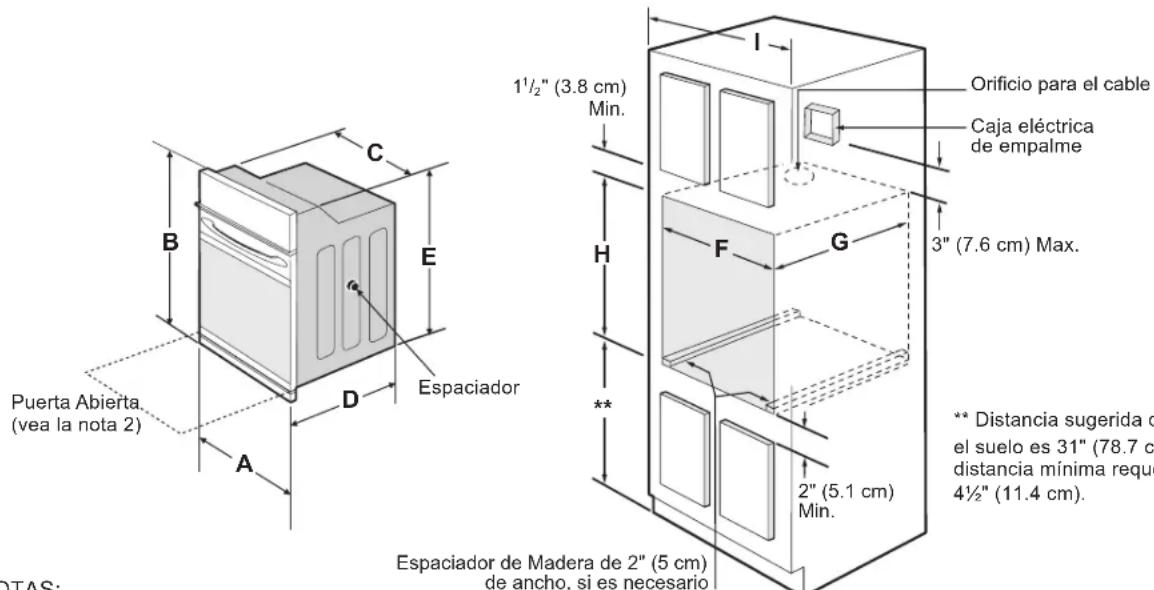 FRIGIDAIRE GCWS2767SS - INSTRUCCIONES DE INSTALACIÓN PARA EL HORNO ELÉCTRICO DE PARED - 2