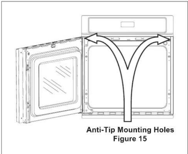 FRIGIDAIRE FGEW276SSS - Install the Anti-Tip Mounting Screws: - 1