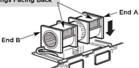 FRIGIDAIRE GMOS1964SS - B5. ADAPTING MICROWAVE BLOWER FOR OUTSIDE BACK EXHAUST - 8