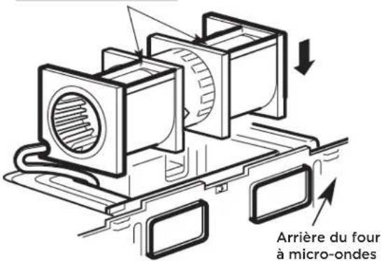 FRIGIDAIRE GMOS1964SS - C3. ADAPTATION DU VENTILATEUR DU FOUR À MICRO-ONDES POUR L'ÉVACUATION À L'EXTÉRIEUR PAR LE DESSUS - 4