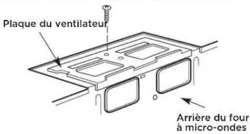 FRIGIDAIRE GMOS1964SS - B2. ENLÈVEMENT DE L'PLAQUE DU VENTILATEUR - 1