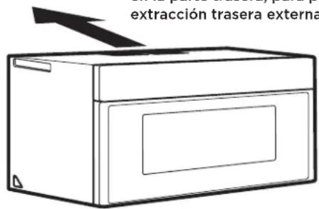 FRIGIDAIRE GMOS1964SS - EXTRACCIÓN TRASERA EXTERNA (CONDUCTO HORIZONTAL) - 1