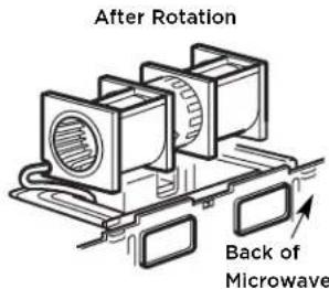 FRIGIDAIRE GMOS1964SS - B5. ADAPTING MICROWAVE BLOWER FOR OUTSIDE BACK EXHAUST - 4