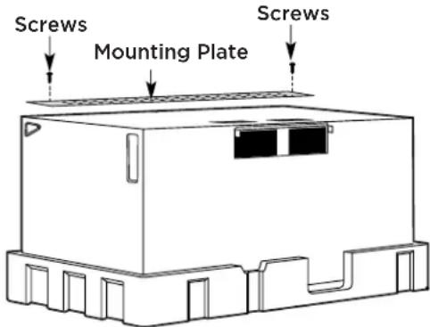 FRIGIDAIRE GMOS1964SS - REMOVING THE MICROWAVE OVEN FROM THE CARTON/REMOVING THE MOUNTING PLATE - 3