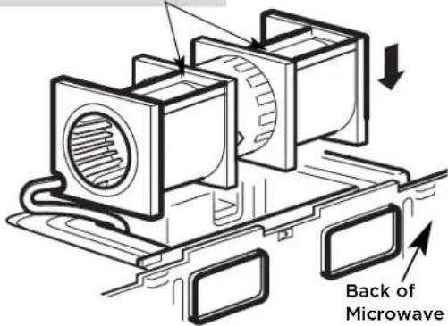FRIGIDAIRE GMOS1964SS - C3. ADAPTING MICROWAVE BLOWER FOR OUTSIDE TOP EXHAUST - 2