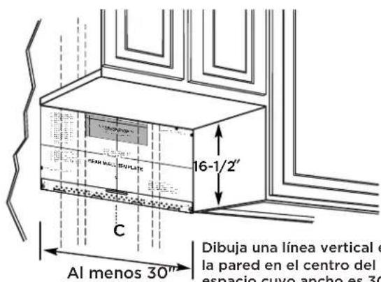 FRIGIDAIRE GMOS1964BSS - UBICACIÓN DE LA PLACA PARA LA PARED DE BAJO DEL GABINETE - 1