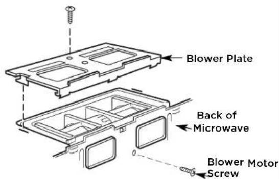 FRIGIDAIRE GMOS1964BSS - C3. ADAPTING MICROWAVE BLOWER FOR OUTSIDE TOP EXHAUST - 1