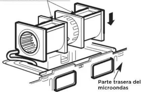 FRIGIDAIRE GMOS1964BSS - AJUSTE DEL VENTILADOR DEL MICROONDAS PARA LA EXTRAC-CIÓN SUPERIOR EXTERNA - 2