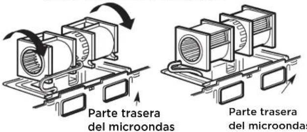 FRIGIDAIRE GMOS1964BSS - B5. AJUSTE DEL VENTILADOR DEL MICROONDAS PARA LA EXTRAC-CIÓN TRASERA EXTERNA (cont.) - 4