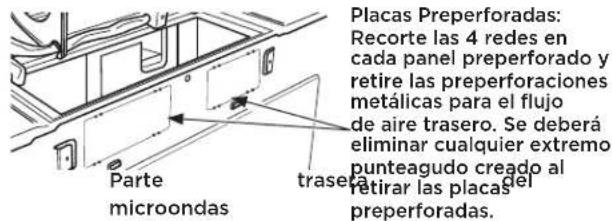 FRIGIDAIRE GMOS1964BSS - B5. AJUSTE DEL VENTILADOR DEL MICROONDAS PARA LA EXTRAC-CIÓN TRASERA EXTERNA (cont.) - 5