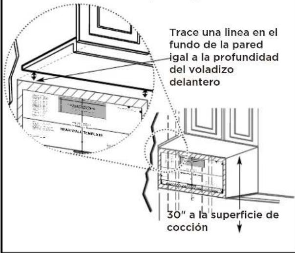 FRIGIDAIRE GMOS1964BSS - UBICACIÓN DE LA PLACA PARA LA PARED DE BAJO DEL GABINETE - 3