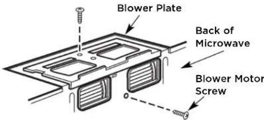 FRIGIDAIRE GMOS1964BSS - B5. ADAPTING MICROWAVE BLOWER FOR OUTSIDE BACK EXHAUST - 10