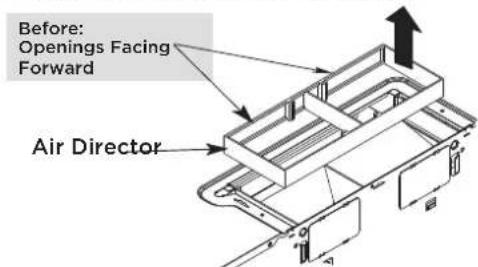 FRIGIDAIRE GMOS1266SS - B5. ADAPTING MICROWAVE AIR DIRECTOR FOR OUTSIDE BACK EXHAUST - 1