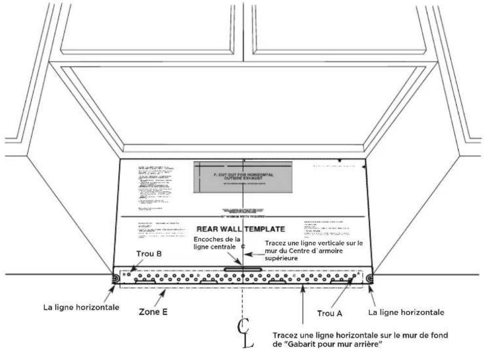 FRIGIDAIRE GMOS1266SS - ÉTABLISSEMENT DE L'EMPLACEMENT DE LA PLAQUE MURALE SOUS VOTRE ARMOIRE - 4