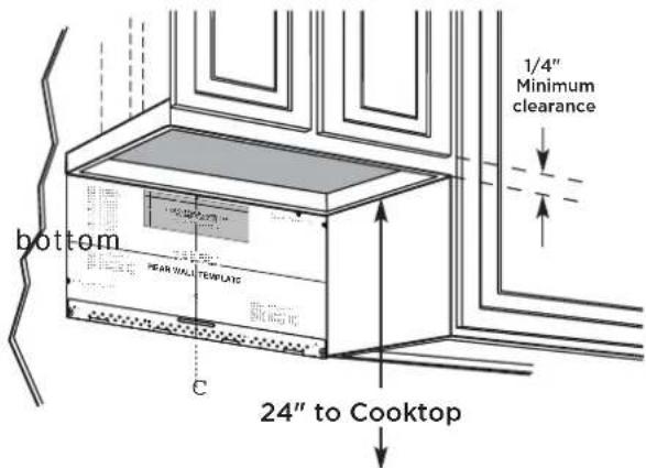 FRIGIDAIRE GMOS1266SS - DETERMINING WALL PLATE LOCATION UNDER YOUR CABINET - 3