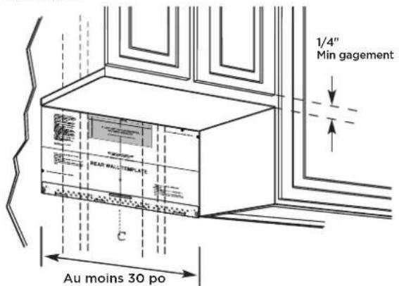 FRIGIDAIRE GMOS1266SS - ÉTABLISSEMENT DE L'EMPLACEMENT DE LA PLAQUE MURALE SOUS VOTRE ARMOIRE - 1