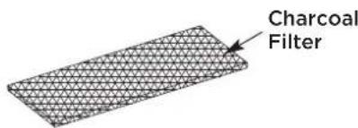 FRIGIDAIRE GMOS1266SS - A5. INSTALLING OR CHANGE THE CHARCOAL FILTER (Some Models) - 2