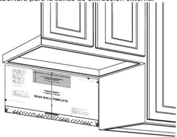 FRIGIDAIRE GMOS1266SS - PREPARACIÓN DE LA PARED TRASERA PARA LA SALIDA DE EXTRACCIÓN TRASERA - 1