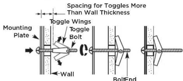 FRIGIDAIRE GMOS1266SS - B3. ATTACH THE MOUNTING PLATE TO THE WALL - 2