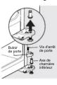 FRIGIDAIRE FFHT1835SS - Dépose de la porte (si nécessaire) - 3