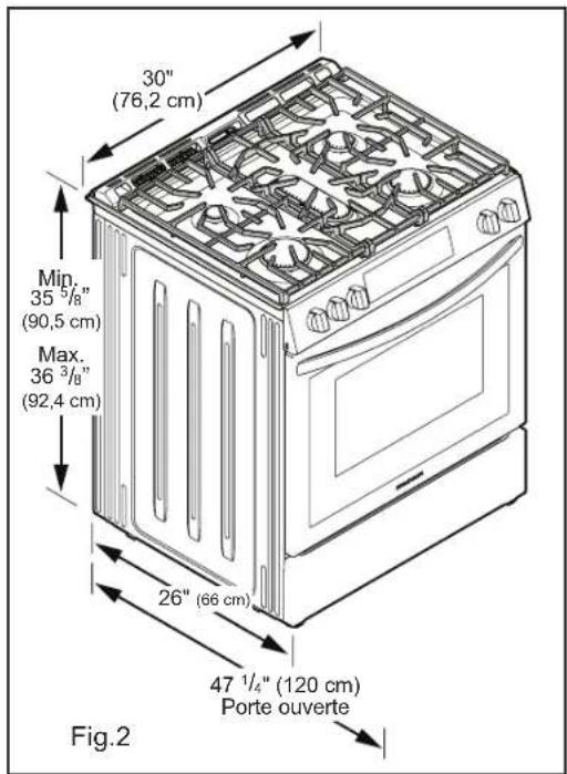 FRIGIDAIRE FCFG3062WH - A AVERTISSEMENT - 1