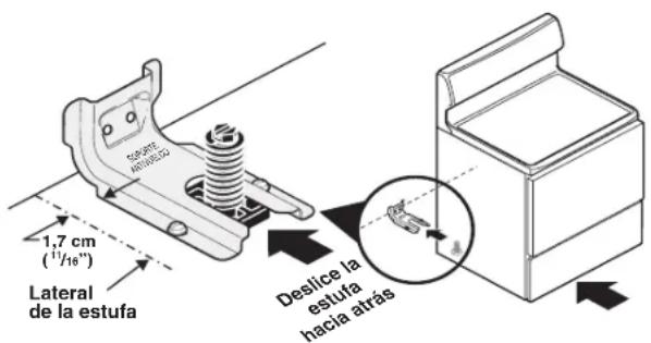FRIGIDAIRE FCFG3062WH - Instrucciones de instalacion del soporte antivuelco - 4