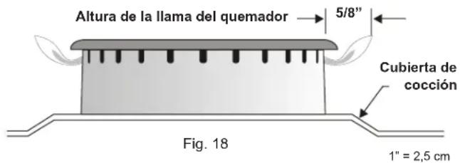 FRIGIDAIRE FCFG3062SS - Programe el ajuste BAJO de las valvulas de los quemadores superiores (flujo en linea). - 2